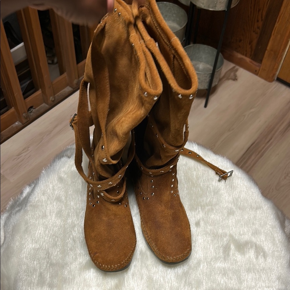 Brown Suede Women's Boots